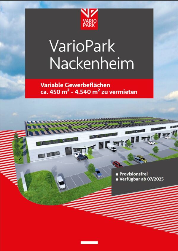 Vermietungsbroschüre VarioPark Nackenheim